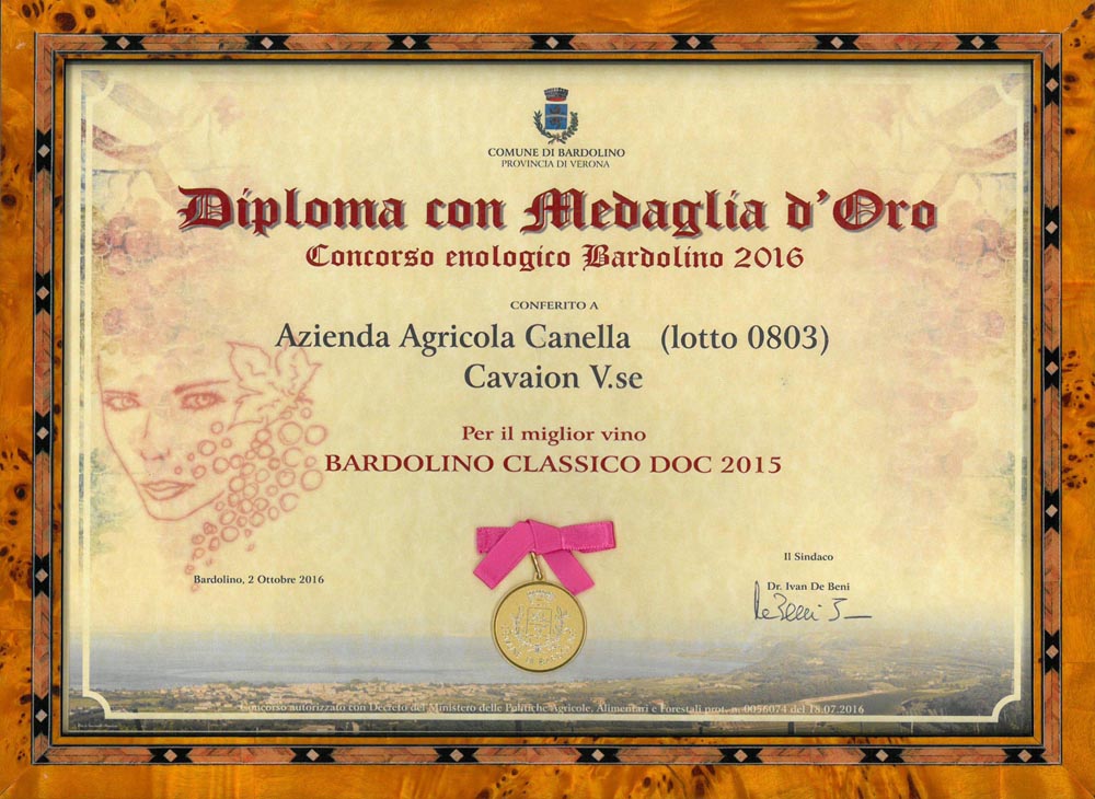 Gold Bardolino 2015