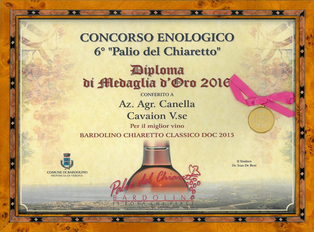 Gold Chiaretto 2015